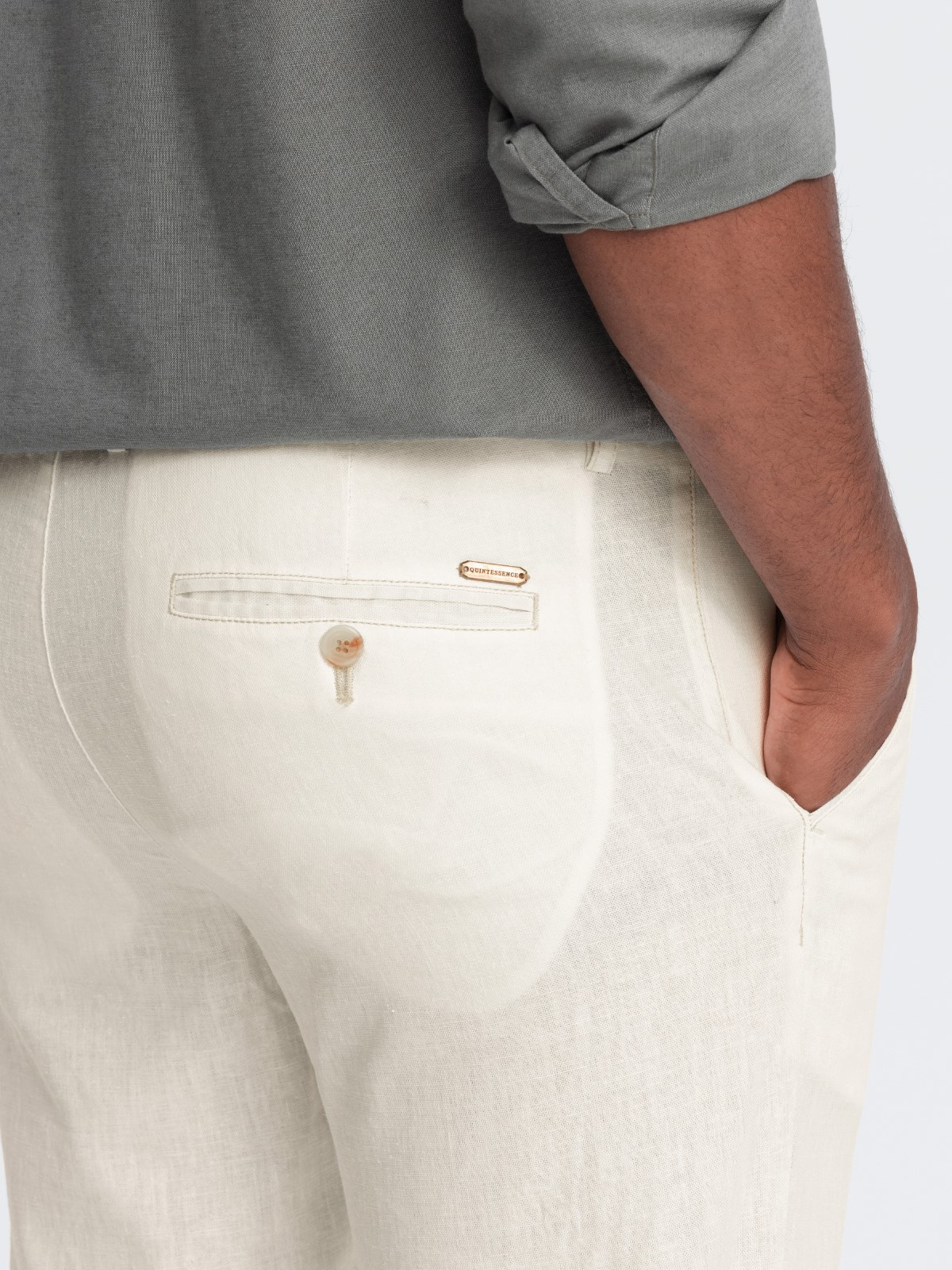 Ombre Clothing linasegused meeste chino-püksid - Image 5