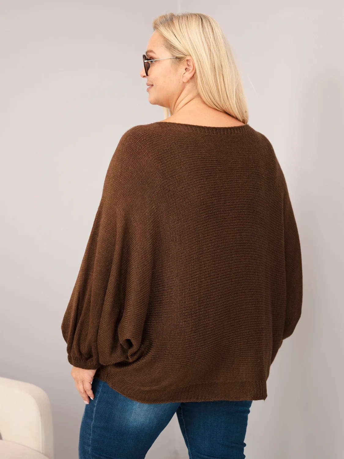 Naiste avara lõikega kampsun villaseguga Kesi Plus Size - Image 43