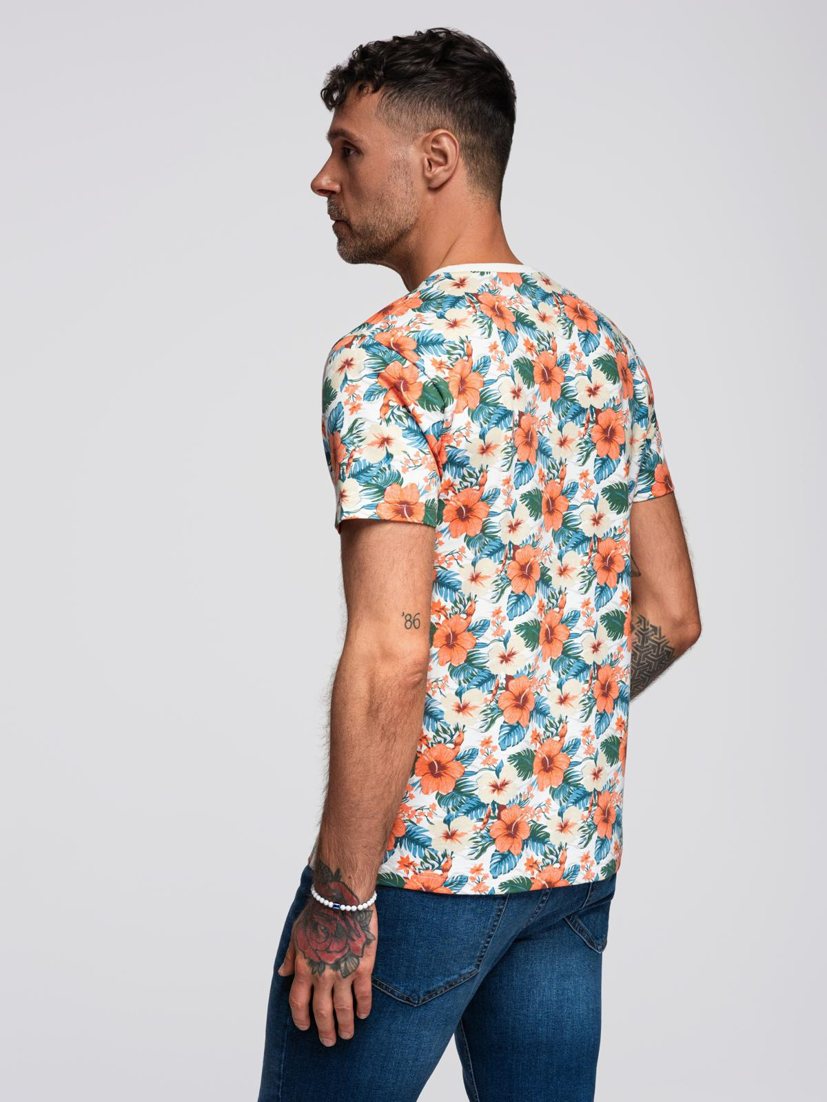 Meeste lillemustriga T-särk Ombre Clothing - Image 5