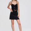 Naiste kootud topp dekoratiivsete nööpidega Ombre Clothing - Thumbnail Image 8