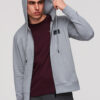 Meeste tõmblukuga kapuutsiga dressipluus Ombre Clothing - Thumbnail Image 5