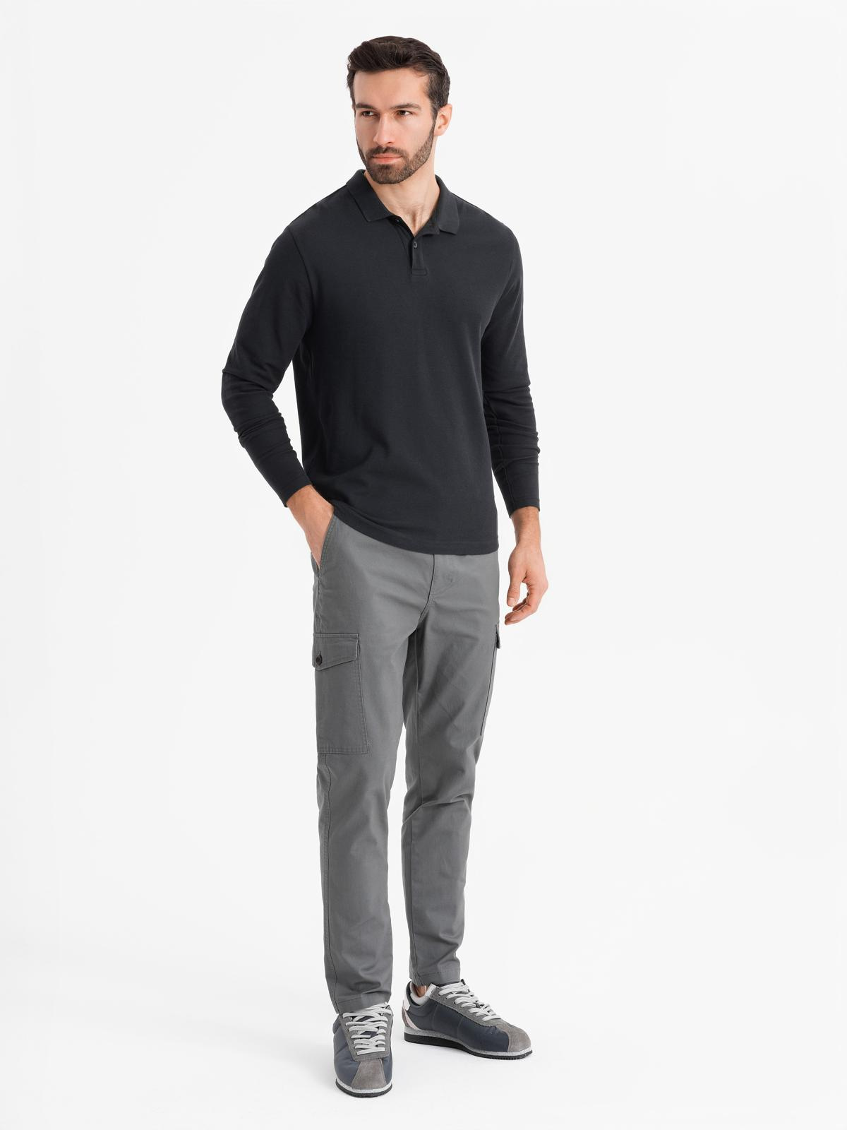 Meeste pikkade varrukatega polosärk Ombre Clothing - Image 34