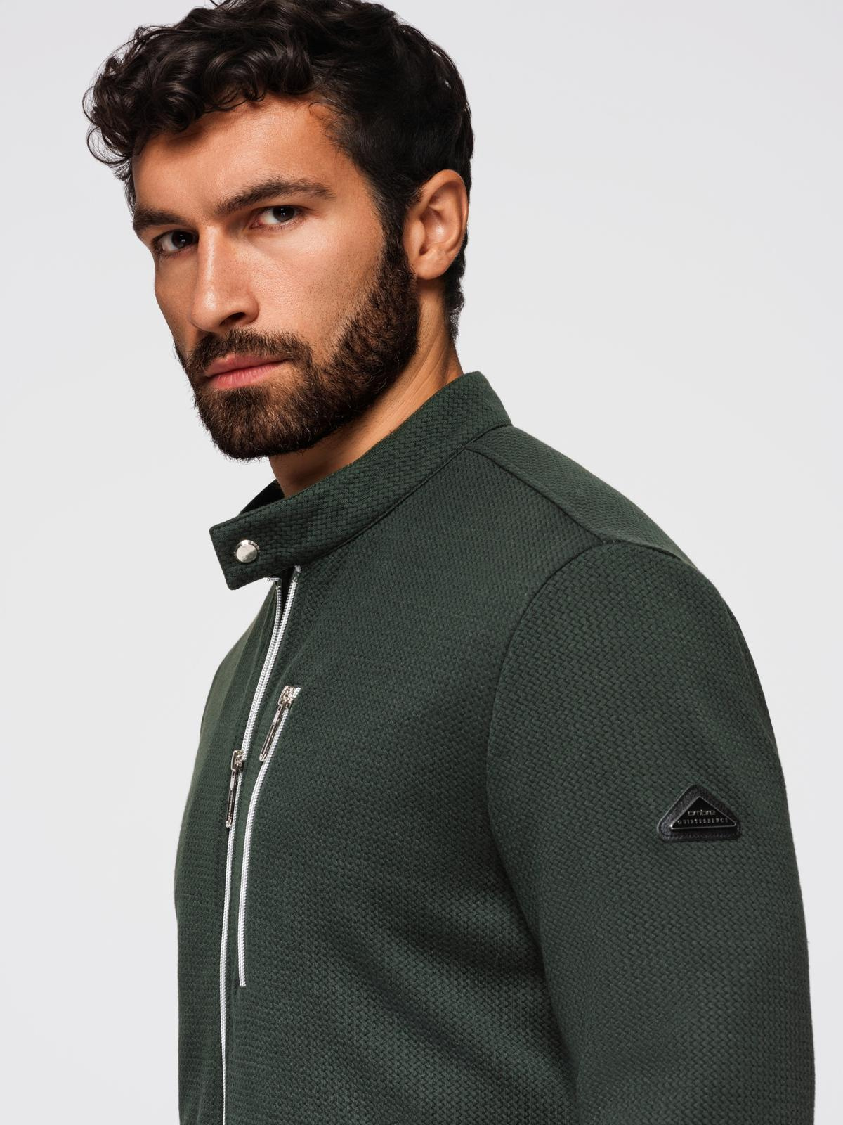 Meeste tõmblukuga püstkraega jakk Ombre Clothing - Image 22