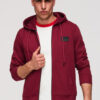 Meeste tõmblukuga kapuutsiga dressipluus Ombre Clothing - Thumbnail Image 23