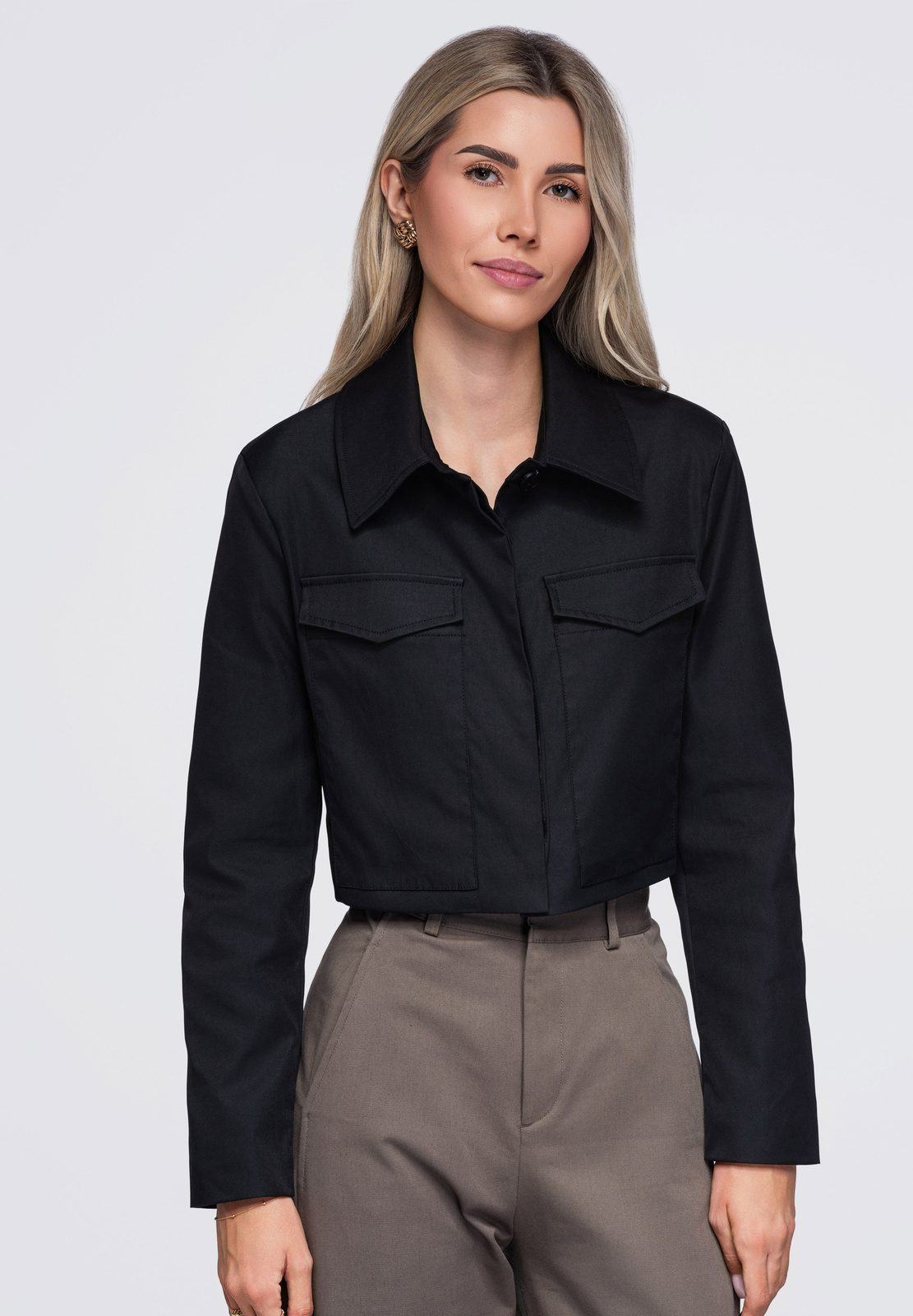 Lühike naiste jakk klapptaskutega Ombre Clothing - Image 8