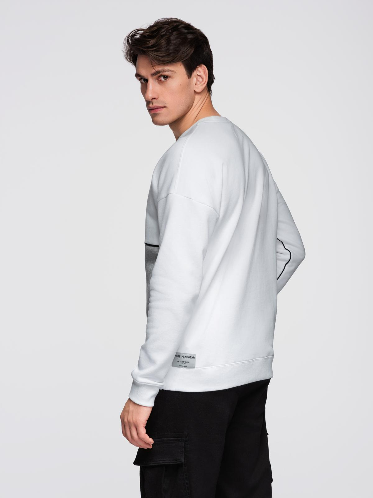 Meeste ülisuur kontrastse plokiga dressipluus Ombre Clothing - Image 19