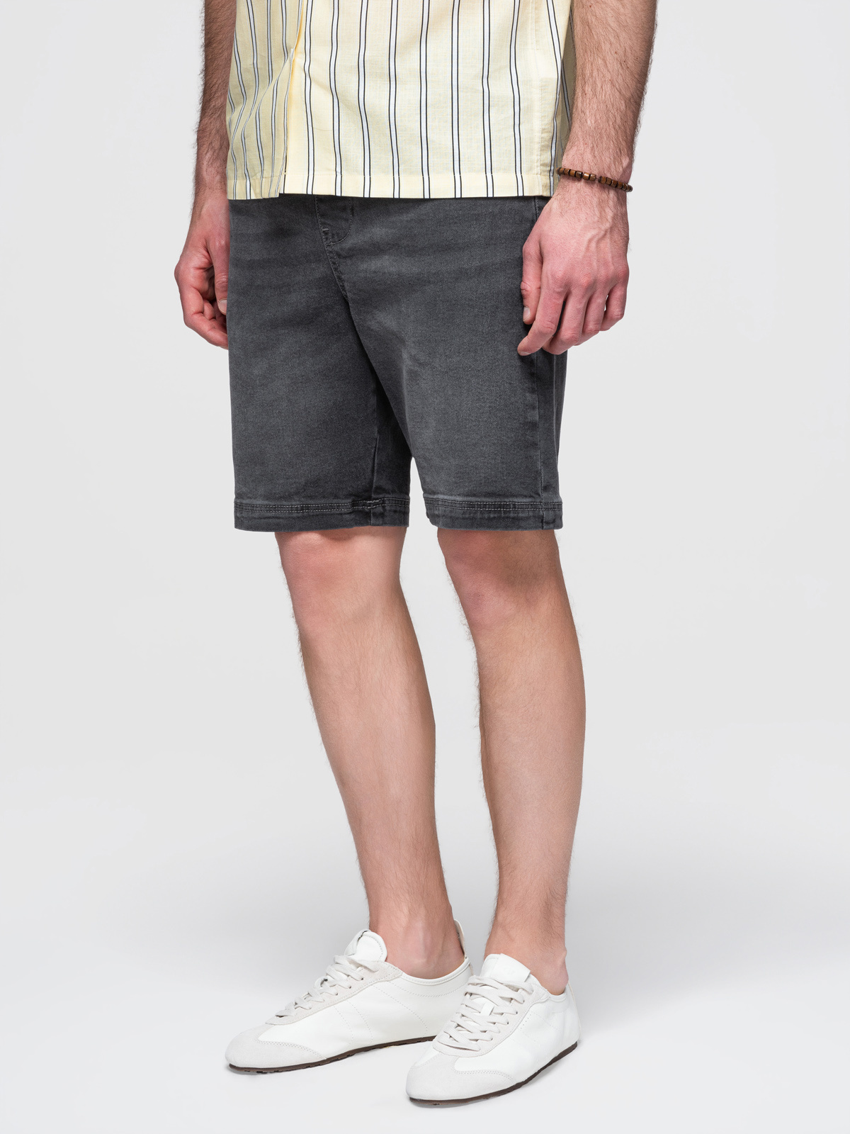 Ombre Clothing meeste teksalühikesed püksid nööriga vöökohaga - Image 24