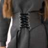 Pikkade varrukatega dresskleit seotava korsettvööga - Thumbnail Image 4