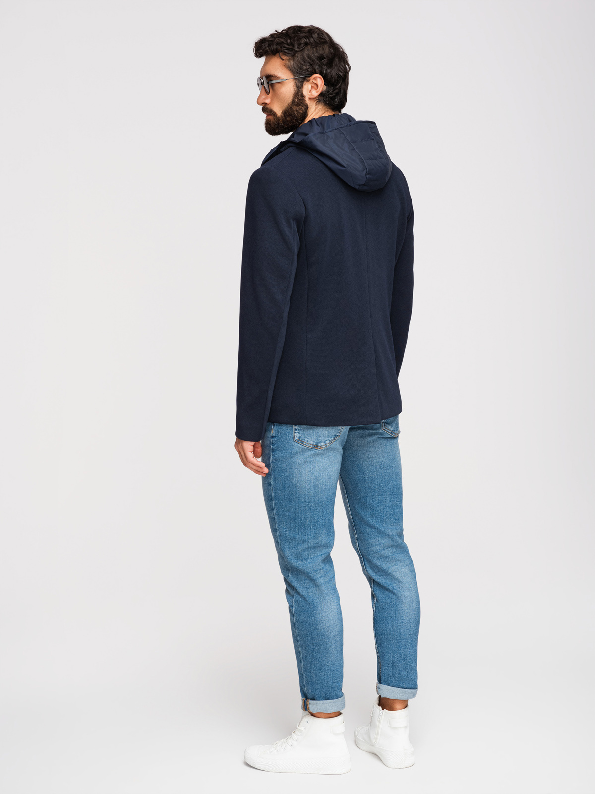 Ombre Clothing meeste pintsak-jakk eemaldatava kapuutsiga - Image 24