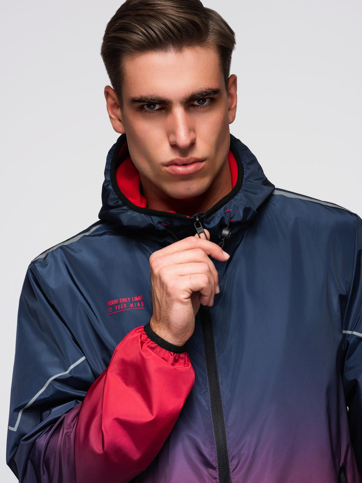 Ombre Clothing meeste helkurdetailidega spordijope - Image 2
