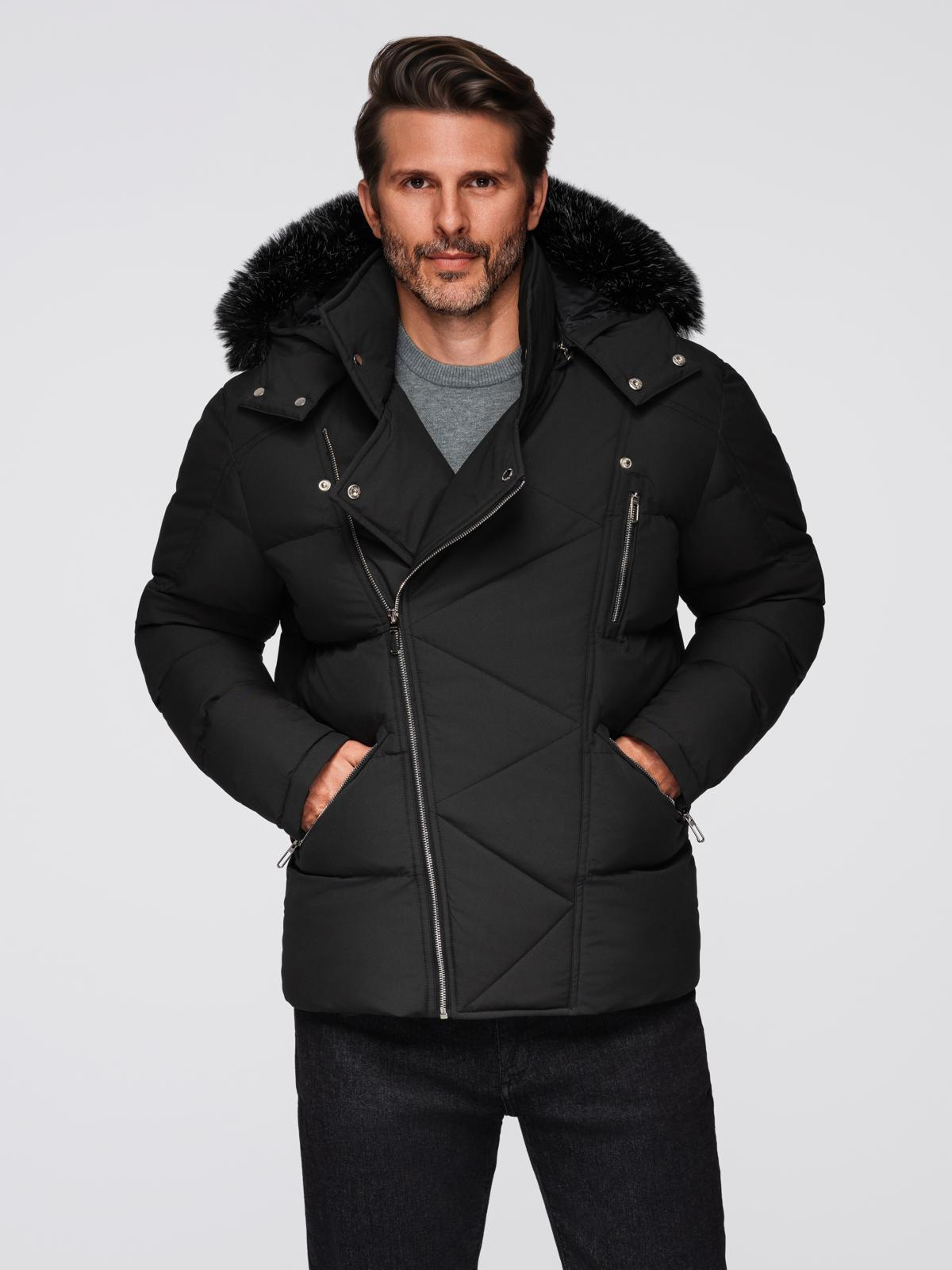 Meeste tepitud talvejakk kapuutsiga Ombre Clothing - Image 1