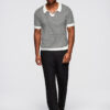 Ombre Clothing meeste kootud triibuline polosärk - Thumbnail Image 5