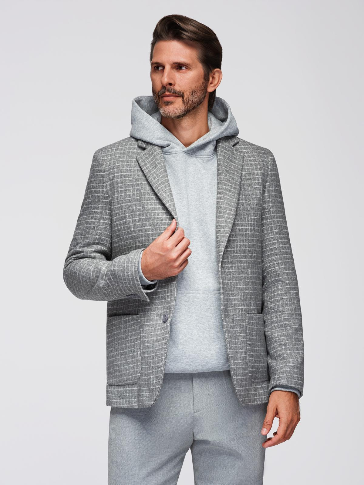 Meeste ruuduline pintsak Ombre Clothing - Image 11