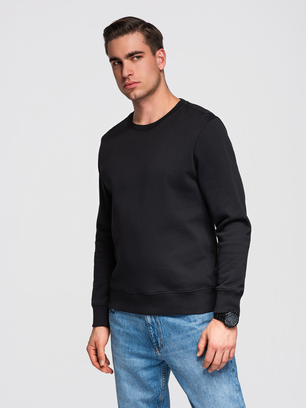Meeste puuvillane dressipluus ümara kaelusega Ombre Clothing - Image 29