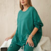 Naiste puuvillane oversize vabaajakomplekt Kesi - Thumbnail Image 6