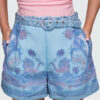 Kõrge piha ja vööga naiste lühikesed püksid Ombre Clothing - Thumbnail Image 7