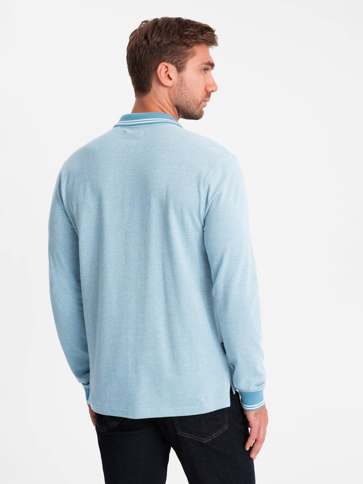 Ombre Clothing pikkade varrukatega polosärk - Image 12