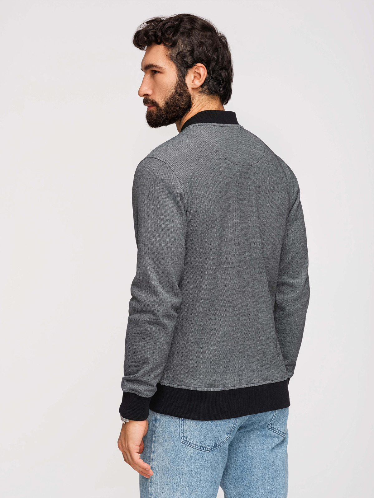 Meeste tõmblukuga dressipluus Ombre Clothing - Image 6