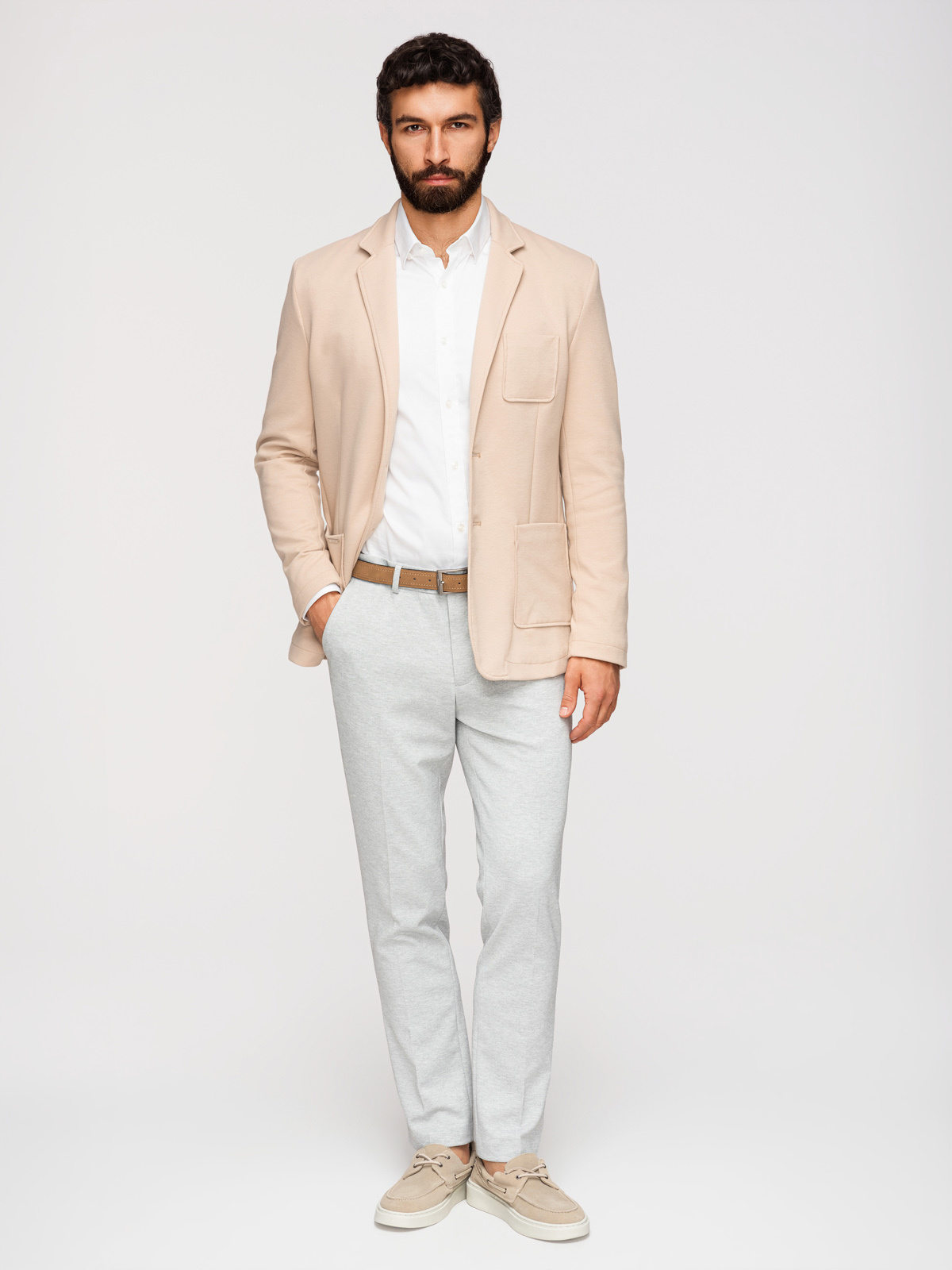 Meeste kitsa lõikega kootud bleiser Ombre Clothing - Image 34