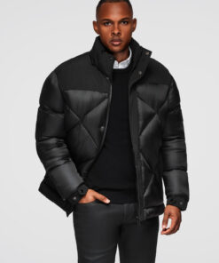 Meeste tepitud talvejope Ombre Clothing