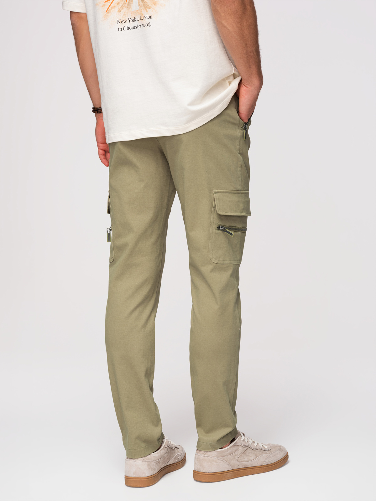 Meeste sirge lõikega cargo-püksid Ombre Clothing - Image 3
