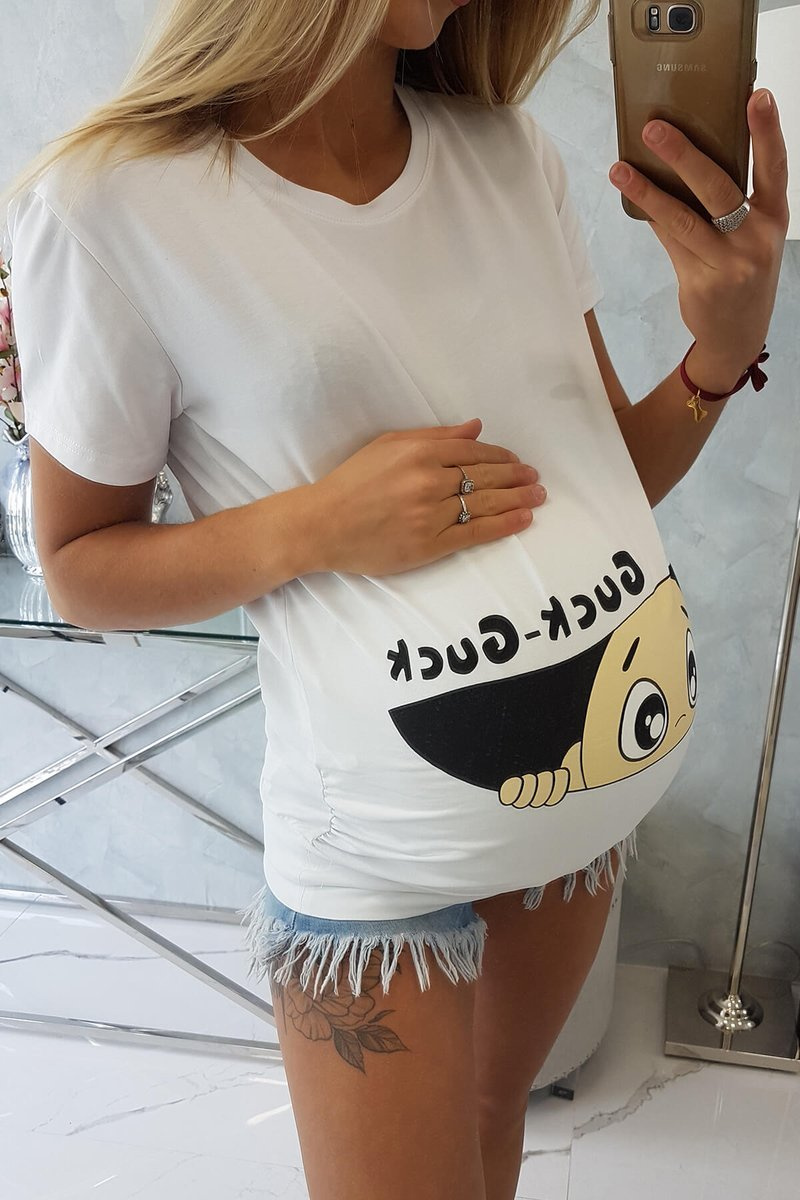 Kesi trükiga rasedate T-särk - Image 5