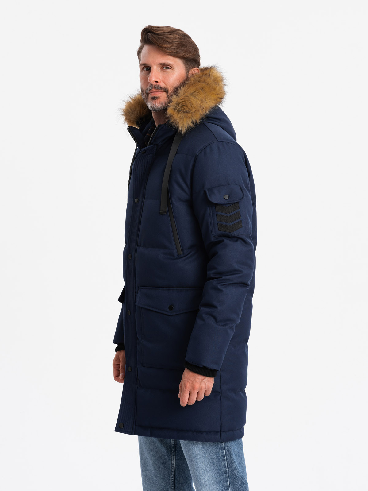 Ombre Clothing meeste talvejope kapuutsiga - Image 55