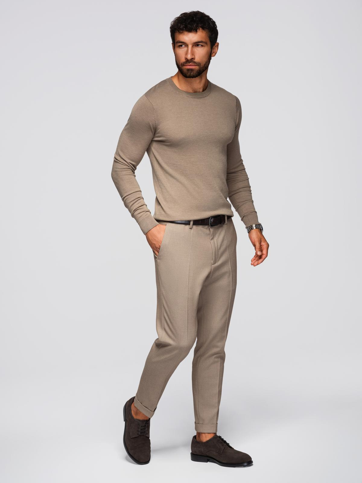 Ombre Clothing klassikaline ümara kaelusega meeste kampsun - Image 171