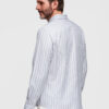 Meeste triibuline pikkade käistega triiksärk Ombre Clothing - Thumbnail Image 6