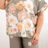 Naiste pluss-suuruses kaheosaline lillemustriga komplekt - Thumbnail Image 7