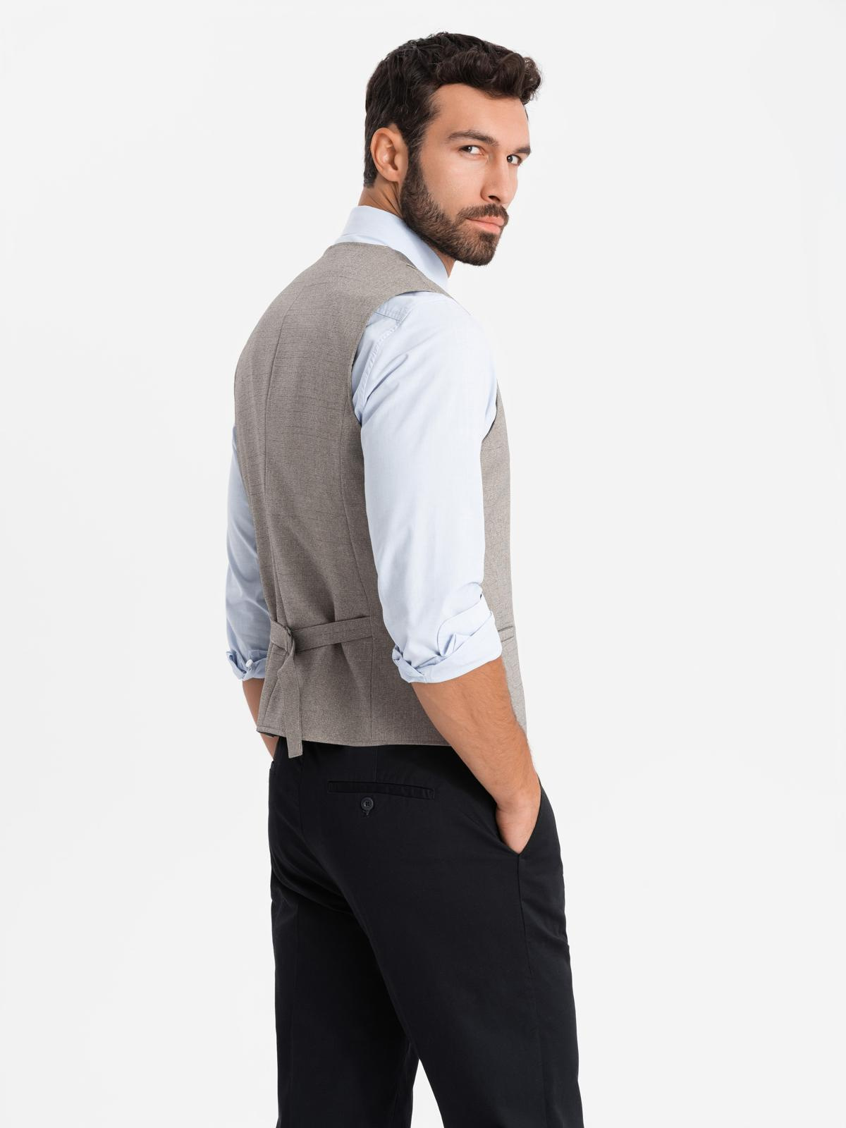 Ombre Clothing meeste reväärkraega ülikonnavest - Image 9
