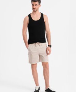 Ombre Clothing meeste lühikesed püksid nöörvööga
