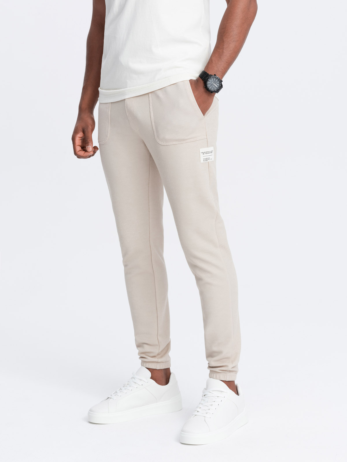 Meeste struktuurse koega dressipüksid Ombre Clothing - Image 1