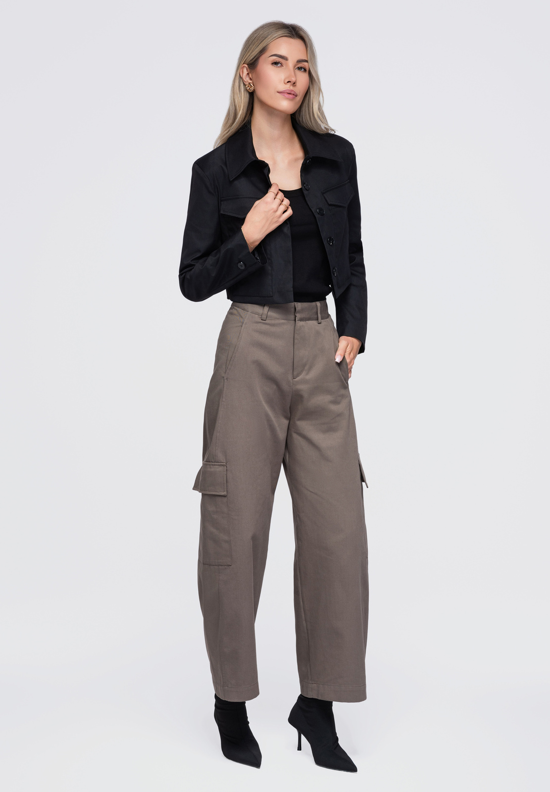 Lühike naiste jakk klapptaskutega Ombre Clothing - Image 2