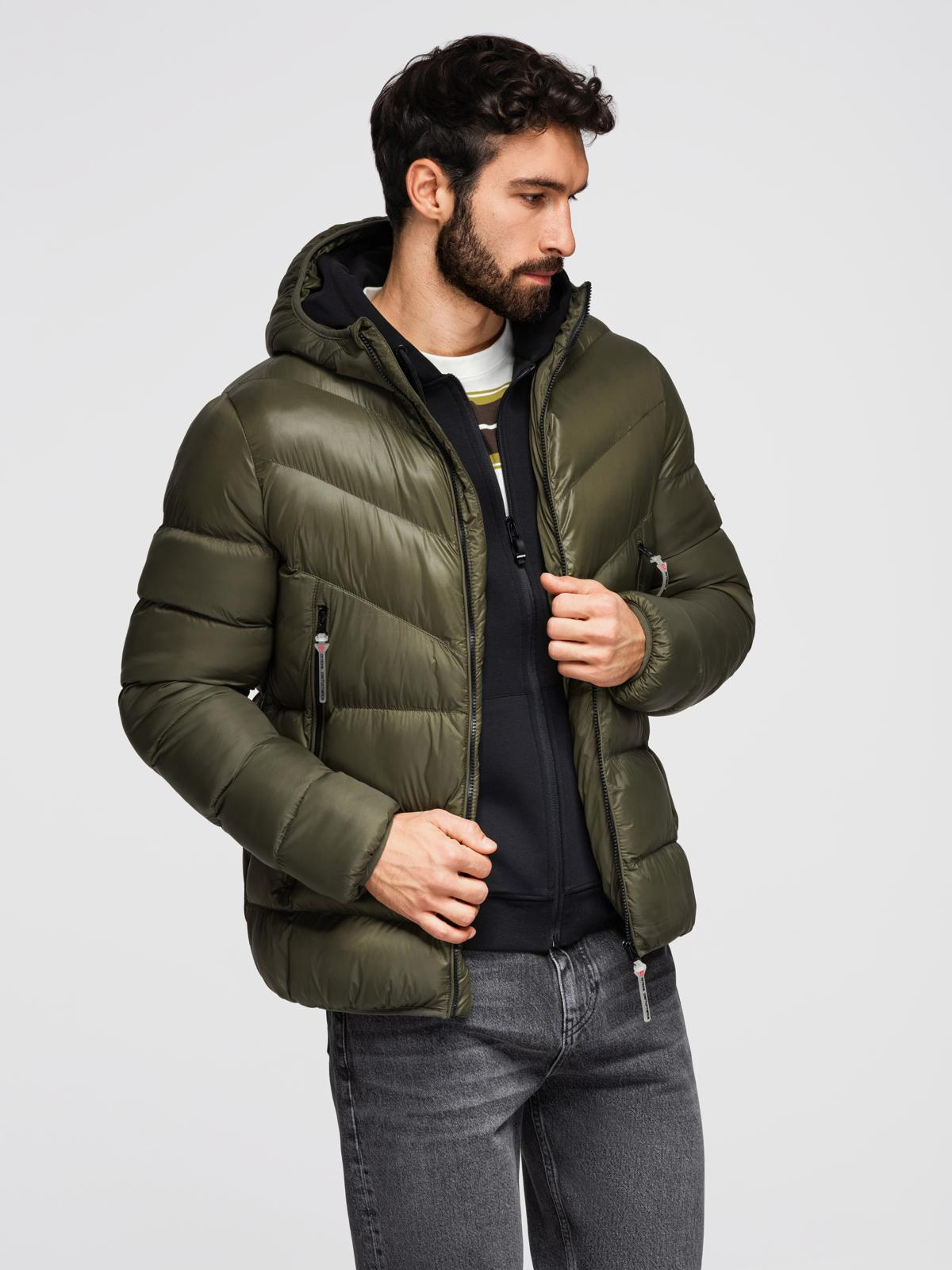 Meeste tepitud kapuutsiga talvejope Ombre Clothing - Image 4