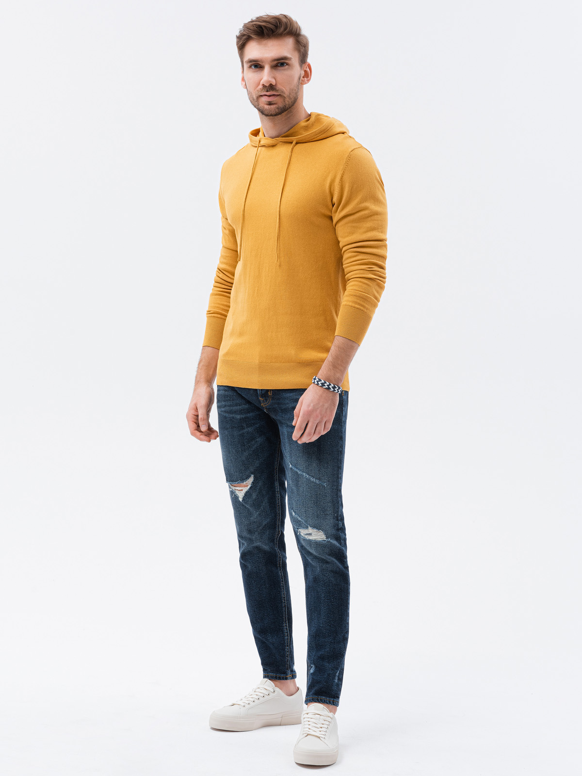 Ombre Clothing meeste kapuutsiga kootud kampsun - Image 4