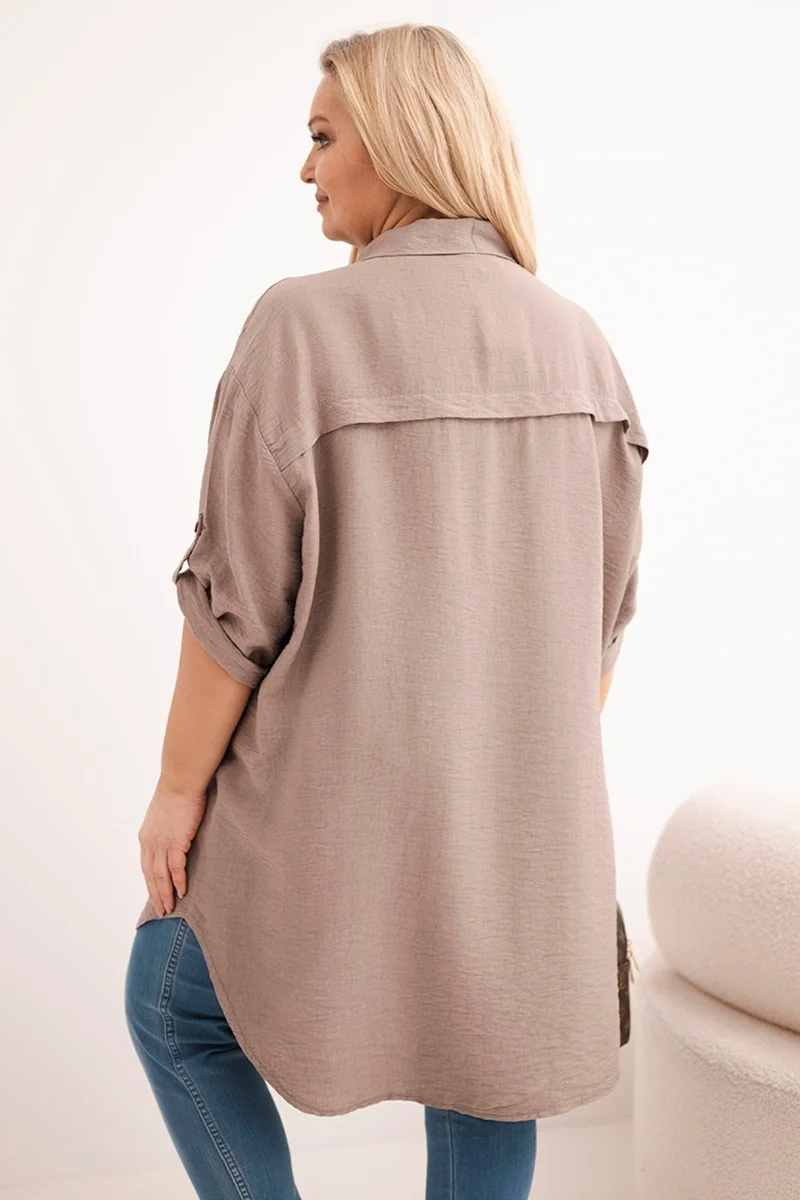 Naiste oversize-pluussärk pikendatud seljaosaga - Image 71