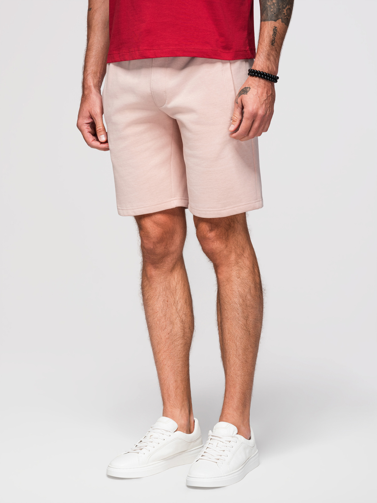 Ombre Clothing meeste kootud lühikesed püksid nööri ja taskutega - Image 21