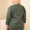 Naiste leopardimustriga pikendatud seljaosaga pluus Plus Size - Thumbnail Image 18