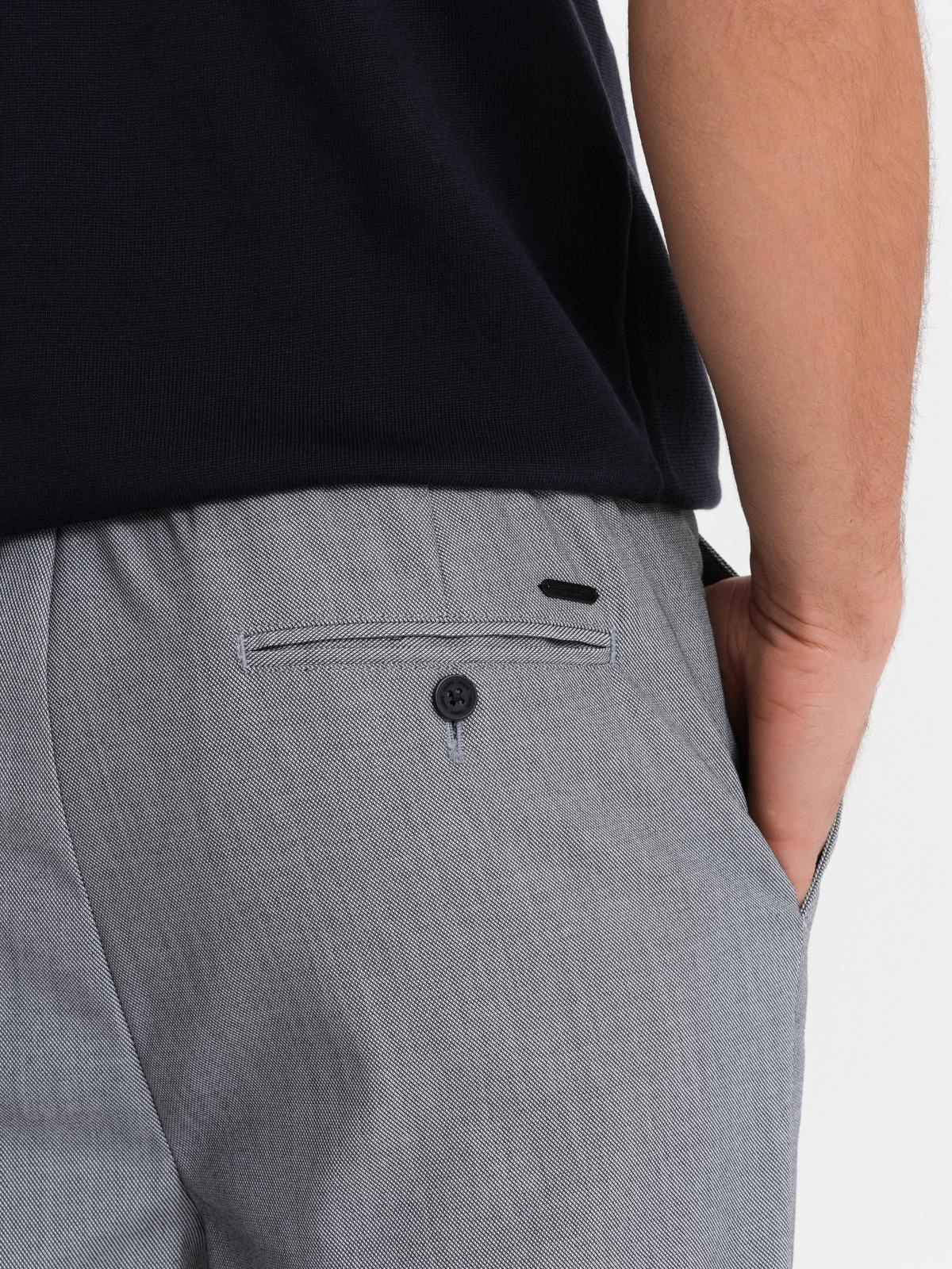Elastse vöökohaga meeste chino-püksid Ombre Clothing - Image 16
