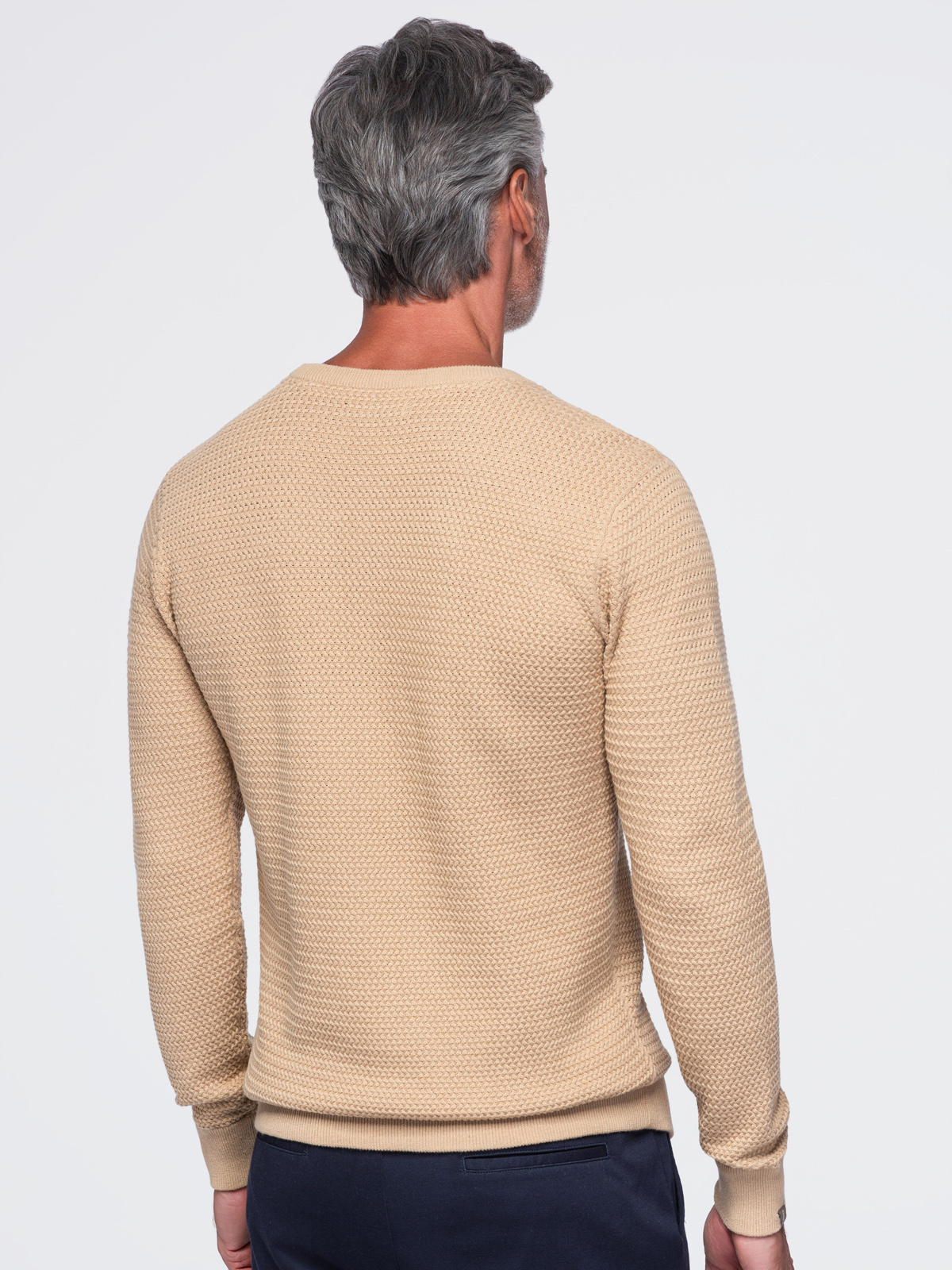 Meeste kampsun Ombre Clothing tekstuursest puuvillatrikotaažist - Image 19