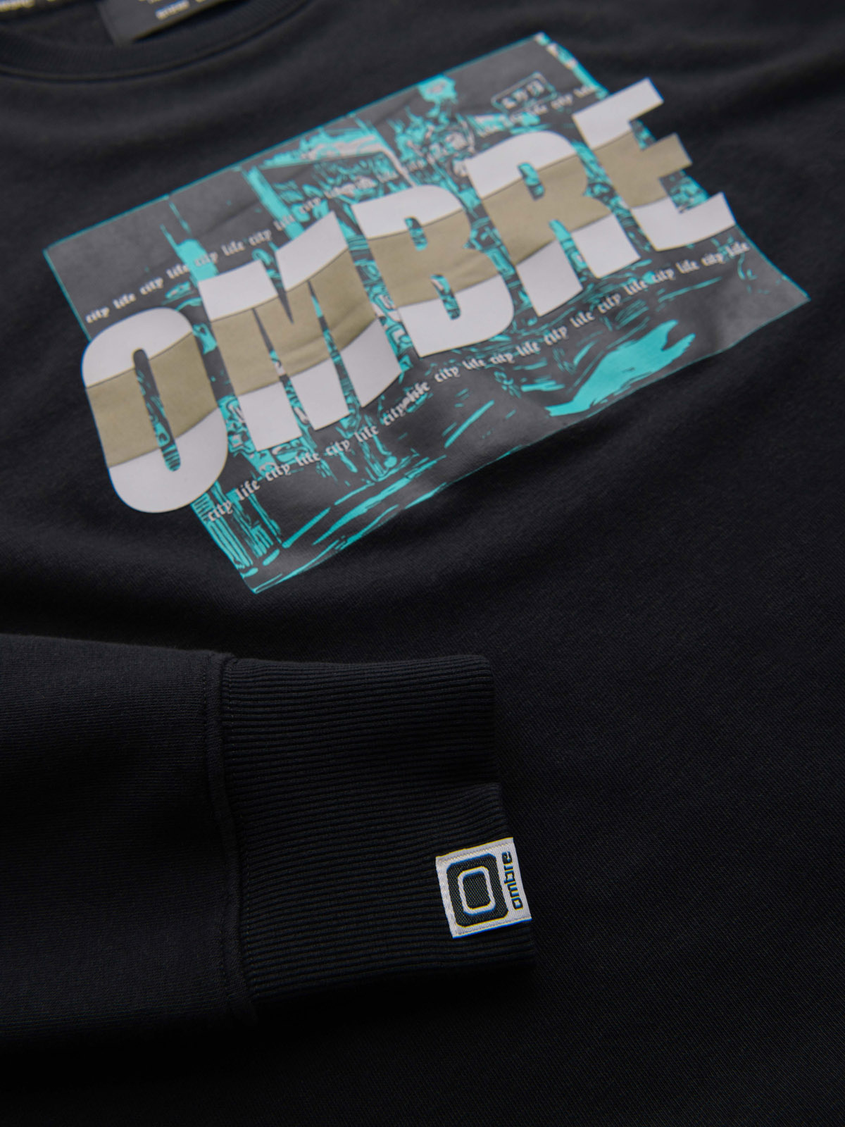 Ombre Clothing meeste dressipluus graafilise trükiga - Image 12