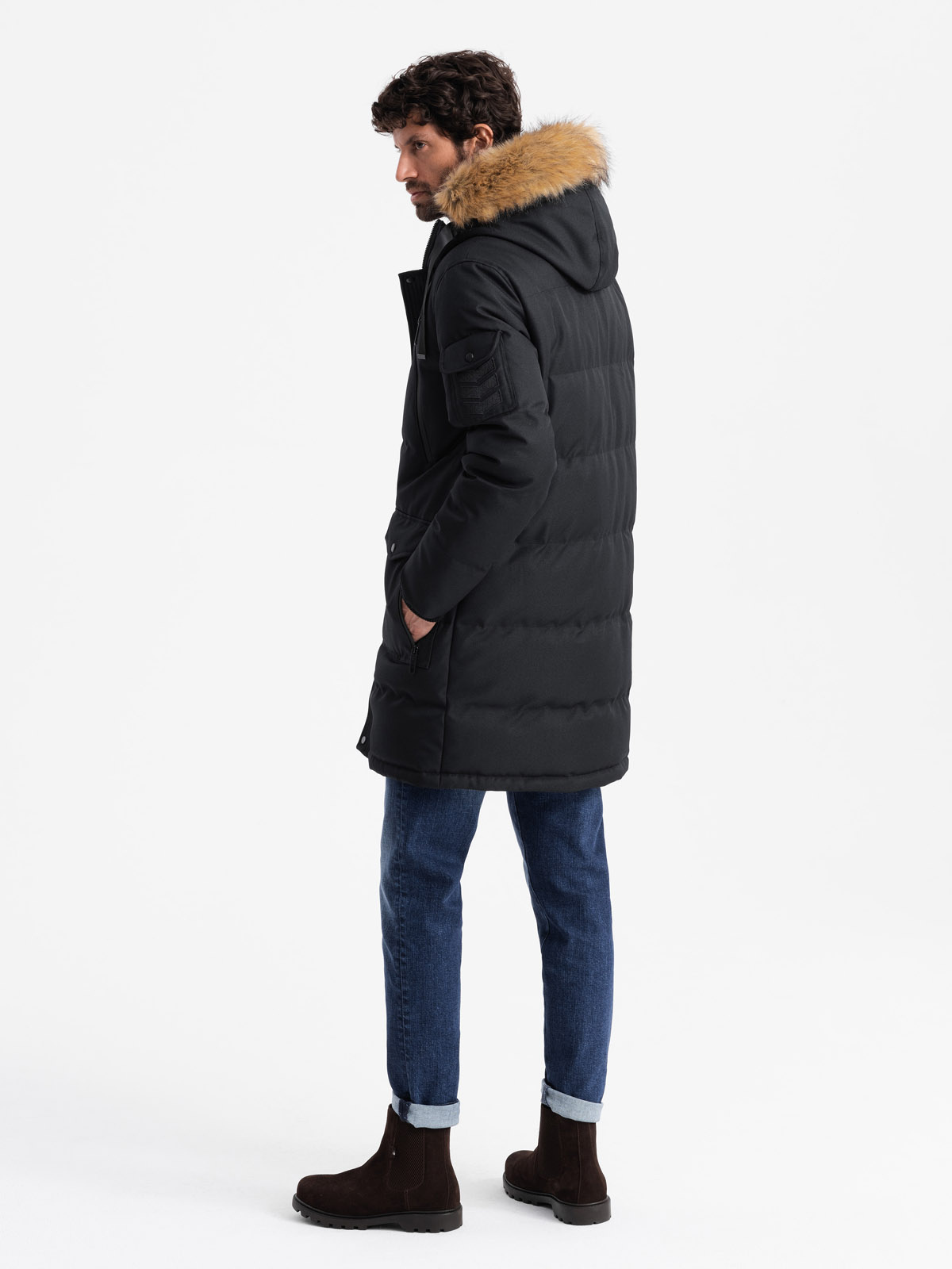 Ombre Clothing meeste talvejope kapuutsiga - Image 19