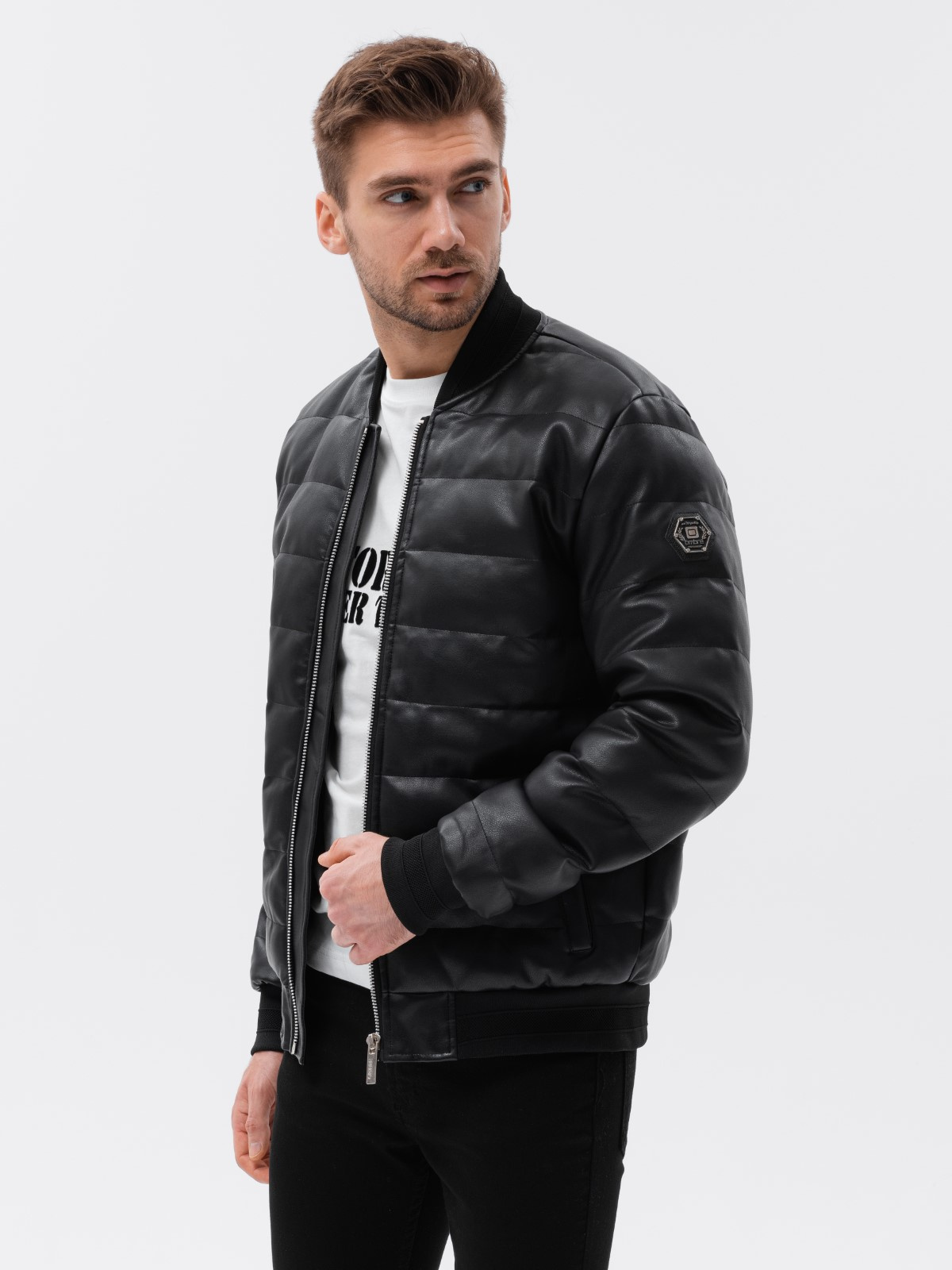 Meeste tepitud bomber-jope Ombre Clothing - Image 6