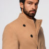 Ombre Clothing meeste poolpikk mantel püstkrae ja nööpidega - Thumbnail Image 30