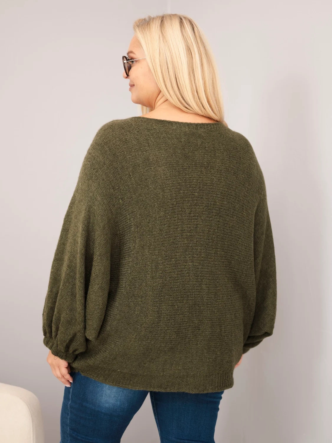 Naiste avara lõikega kampsun villaseguga Kesi Plus Size - Image 28