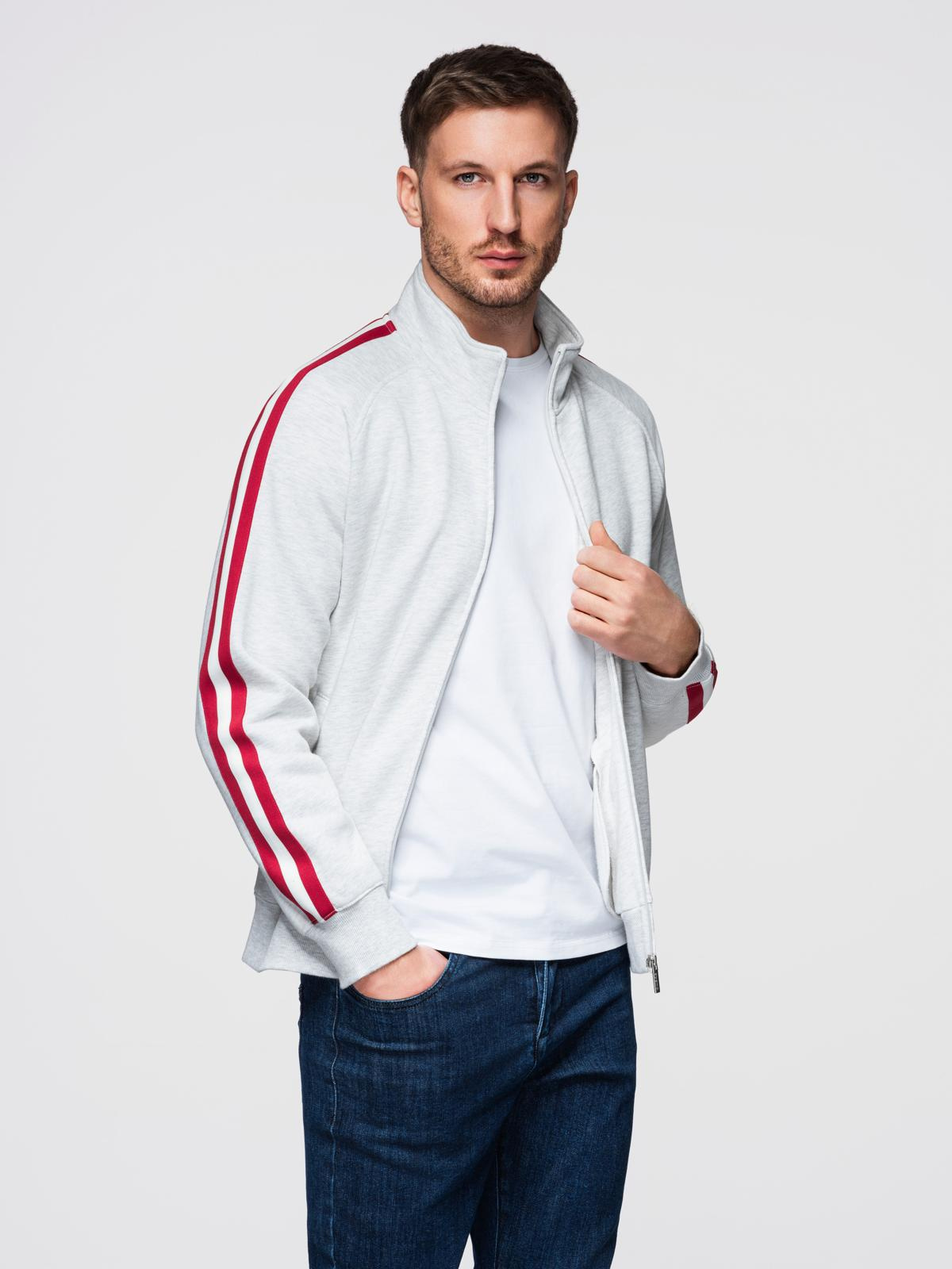 Ombre Clothing meeste lukuga pusa püstkrae ja triipudega - Image 1