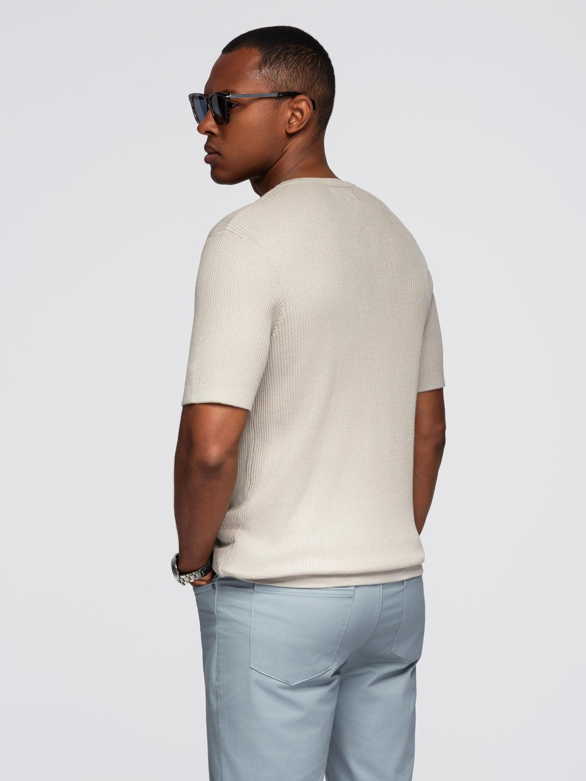 Meeste nööbitava kaelusega lühikeste varrukatega särk Ombre Clothing - Image 13