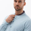 Meeste pikkade varrukatega särk püstkraega Ombre Clothing - Thumbnail Image 29