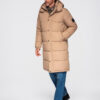 Ombre Clothing pikendatud tegumoega meeste tepitud talvejope kapuutsiga - Thumbnail Image 4